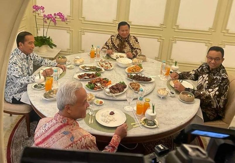 Menu Makan Siang Jokowi Bersama 3 Calon Presiden 2024