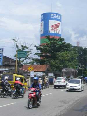 Tower PDAM Ikon Unik Banjarmasin Buatan Tahun 1962