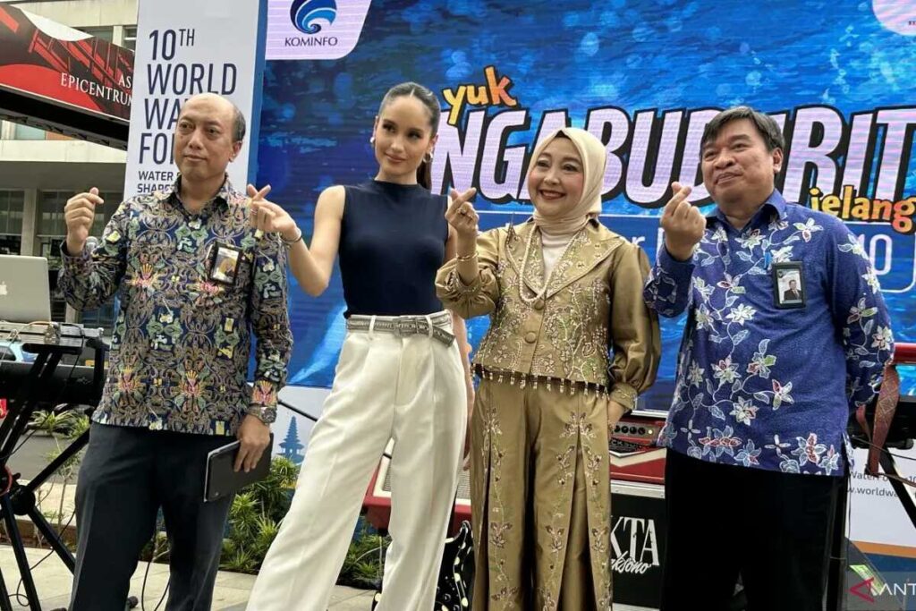 Cinta Laura Jadi Duta Komunikasi 10th World Water Forum