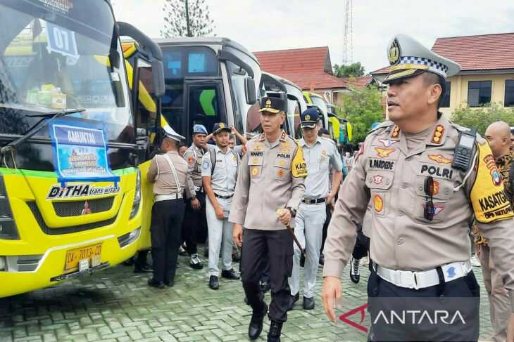 Kapolda Kalsel Lepas 512 Pemudik Program Mudik Gratis Polri Presisi