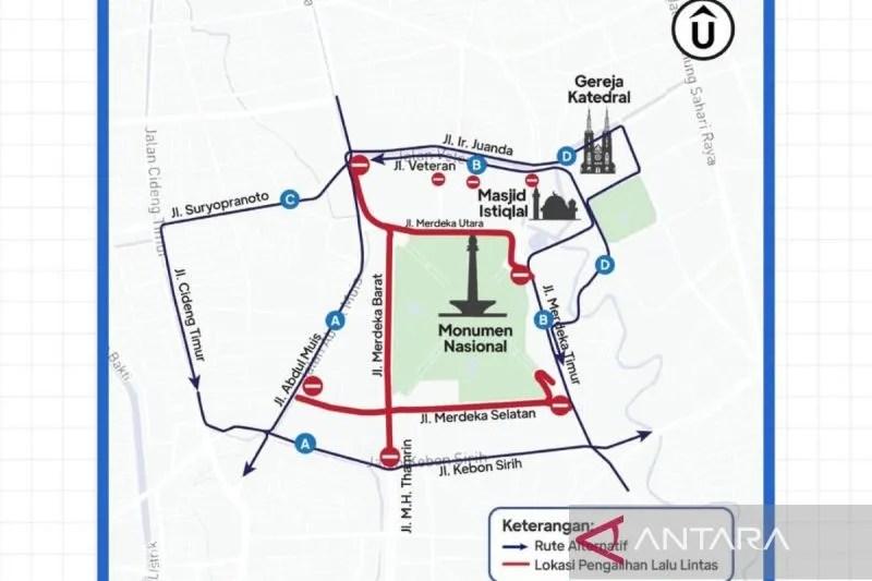 Reuni Akbar 212, Dishub DKI Berlakukan Rekayasa Lalin di Kawasan Monas