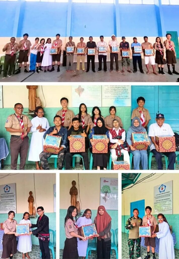 Penyerahan Aksi Kasih Ramadhan Untuk Karyawan dan Pelatih Ekskul SMP Santa Maria Banjarmasin